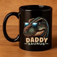 Daddysaurus The Heartwarming Majesty Of Real Fathers Meaningful Gift 11oz C Handle Ceramic Mug