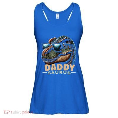 Daddysaurus The Heartwarming Majesty Of Real Fathers Meaningful Gift Ladies Essential Flowy Tank