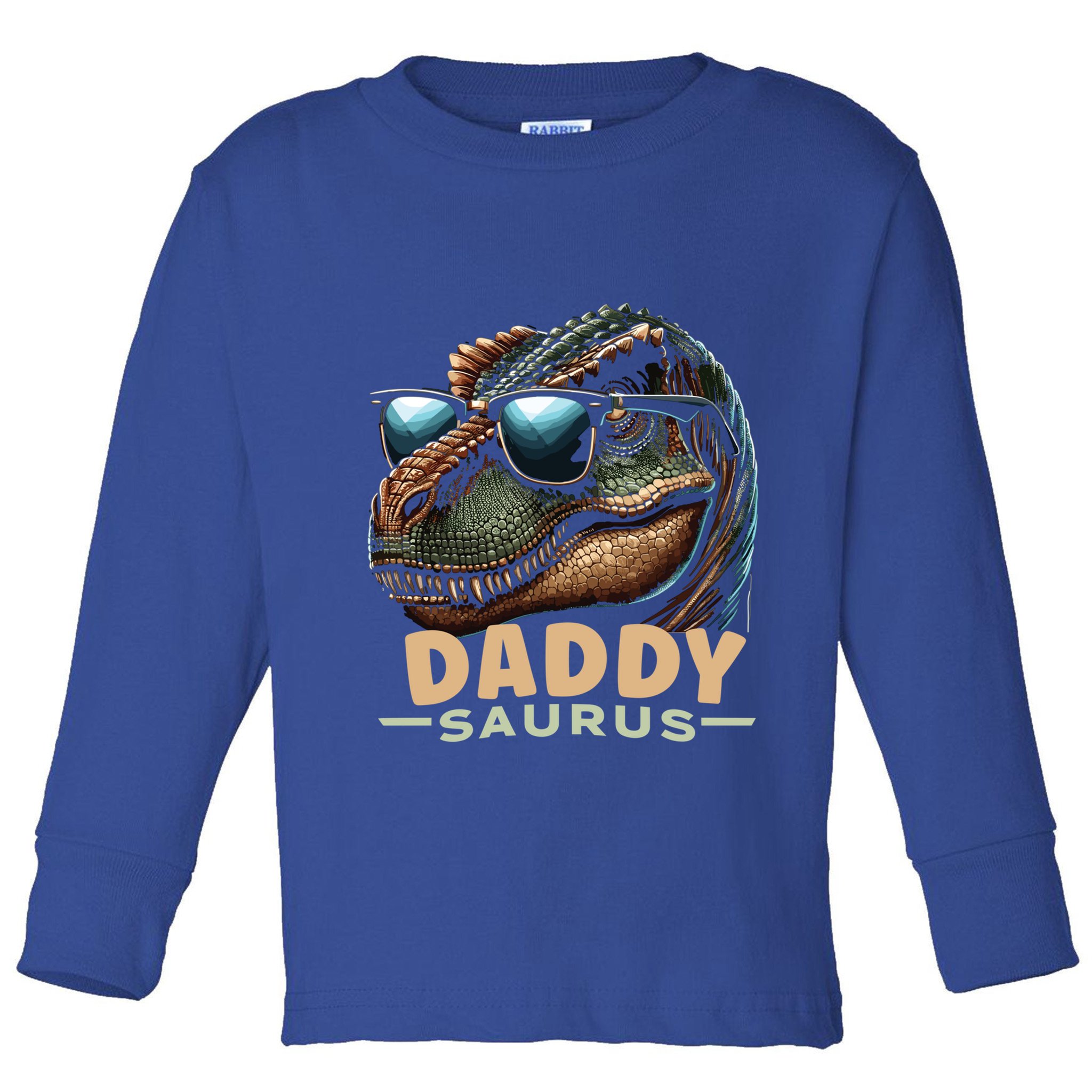 Daddysaurus The Heartwarming Majesty Of Real Fathers Meaningful Gift Toddler Long Sleeve Shirt