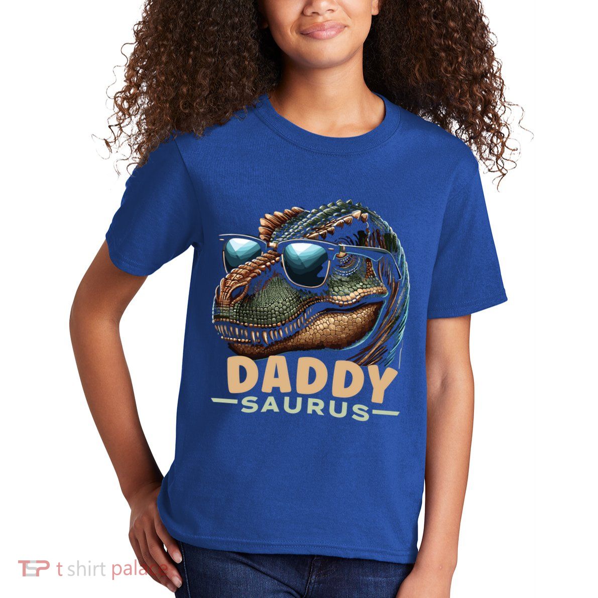 Daddysaurus The Heartwarming Majesty Of Real Fathers Meaningful Gift Kids T-Shirt
