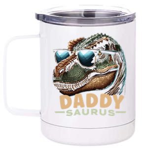 Daddysaurus The Heartwarming Majesty Of Real Fathers Meaningful Gift 12 oz Stainless Steel Tumbler Cup