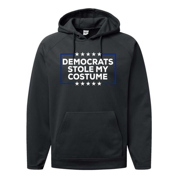 Donald Trump Halloween Costume Democrats Stole My Costume Performance Fleece Hoodie