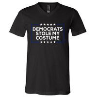 Donald Trump Halloween Costume Democrats Stole My Costume V-Neck T-Shirt