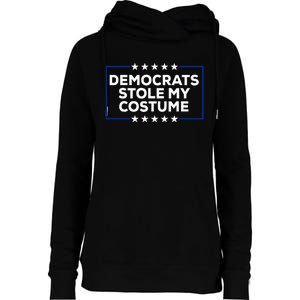 Donald Trump Halloween Costume Democrats Stole My Costume Womens Funnel Neck Pullover Hood