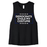 Donald Trump Halloween Costume Democrats Stole My Costume Women's Racerback Cropped Tank