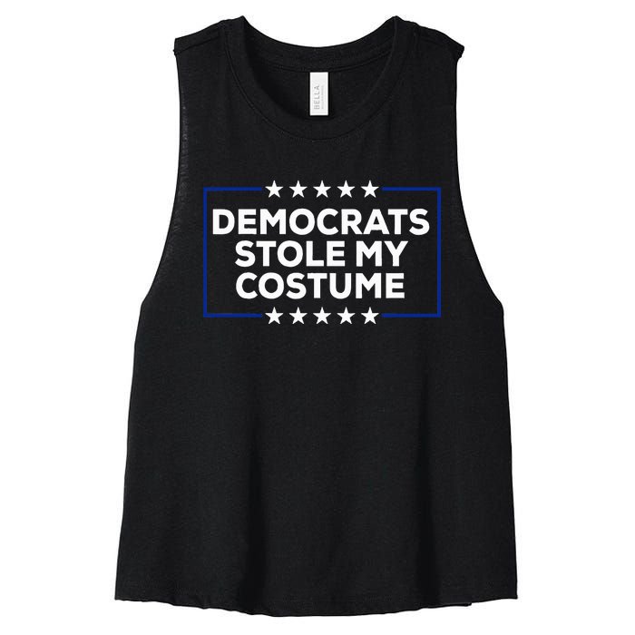 Donald Trump Halloween Costume Democrats Stole My Costume Women's Racerback Cropped Tank