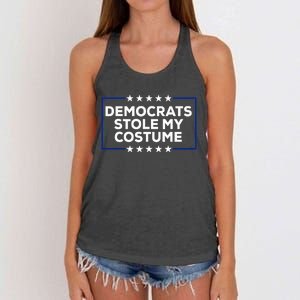 Donald Trump Halloween Costume Democrats Stole My Costume Women's Knotted Racerback Tank