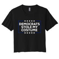 Donald Trump Halloween Costume Democrats Stole My Costume Women's Crop Top Tee