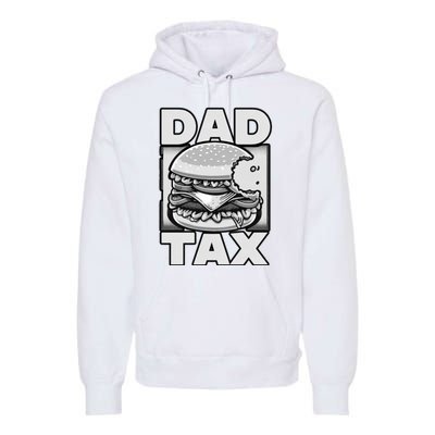 Dad Tax Hamburger Bite Premium Hoodie