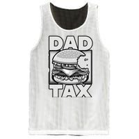 Dad Tax Hamburger Bite Mesh Reversible Basketball Jersey Tank