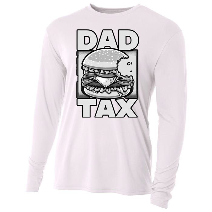 Dad Tax Hamburger Bite Cooling Performance Long Sleeve Crew