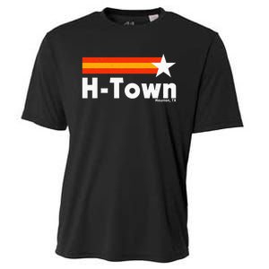 Distressed Town Houston Texas Strong Retro Houston Cooling Performance Crew T-Shirt