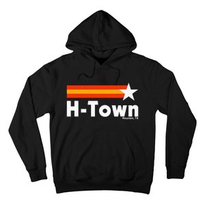 Distressed Town Houston Texas Strong Retro Houston Hoodie