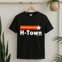 Distressed Town Houston Texas Strong Retro Houston T-Shirt