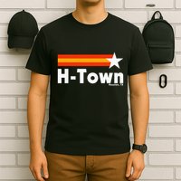 Distressed Town Houston Texas Strong Retro Houston T-Shirt