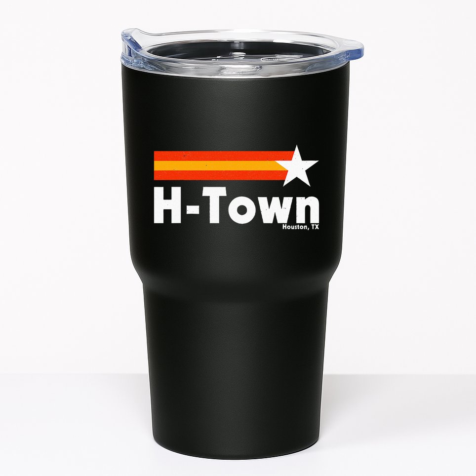 Distressed Town Houston Texas Strong Retro Houston Tumbler