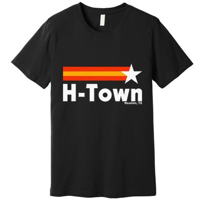 Distressed Town Houston Texas Strong Retro Houston Premium T-Shirt