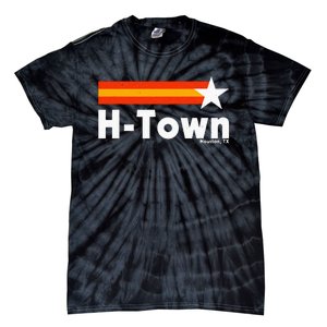 Distressed Town Houston Texas Strong Retro Houston Tie-Dye T-Shirt