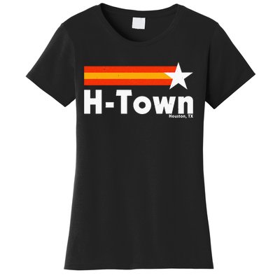 Distressed Town Houston Texas Strong Retro Houston Women's T-Shirt