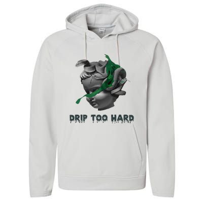 Drip Too Hard Street Performance Fleece Hoodie