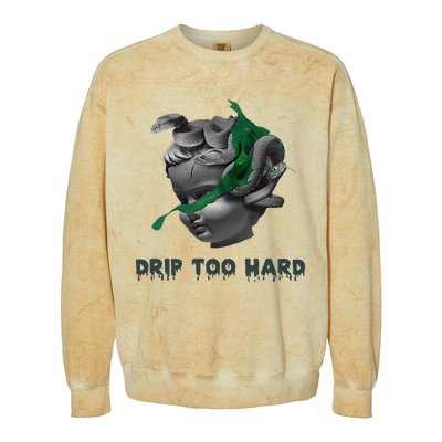 Drip Too Hard Street Colorblast Crewneck Sweatshirt