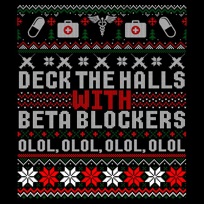 Deck The Halls Beta Blockers Nurse Christmas Ugly Cute Gift Cute Gift Flatbill Hat