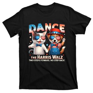 Dance The Harris Walz Funny Cat Ladies Kamala Harris T-Shirt