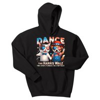 Dance The Harris Walz Funny Cat Ladies Kamala Harris Kids Hoodie