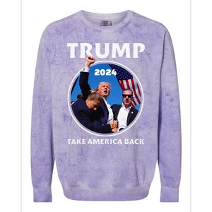 Donald Trump HeLl Never Stop Fighting To Save America Colorblast Crewneck Sweatshirt