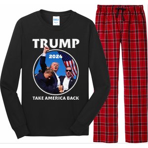 Donald Trump HeLl Never Stop Fighting To Save America Long Sleeve Pajama Set