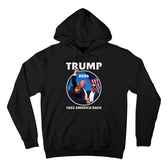 Donald Trump HeLl Never Stop Fighting To Save America Tall Hoodie