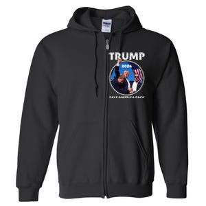 Donald Trump HeLl Never Stop Fighting To Save America Full Zip Hoodie