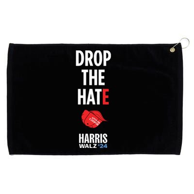 Drop The Hate No Maga Hat Vote Kamala Harris Tim Walz 24 Grommeted Golf Towel