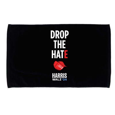 Drop The Hate No Maga Hat Vote Kamala Harris Tim Walz 24 Microfiber Hand Towel