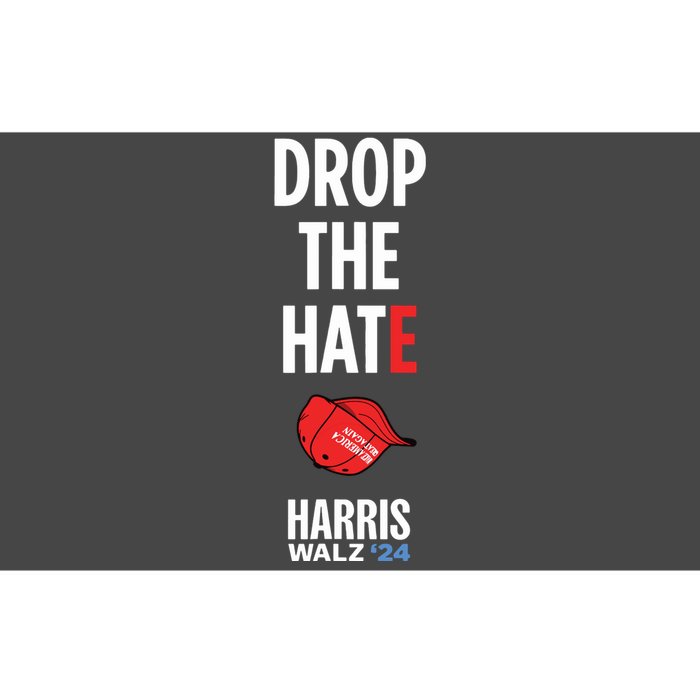 Drop The Hate No Maga Hat Vote Kamala Harris Tim Walz 24 Bumper Sticker