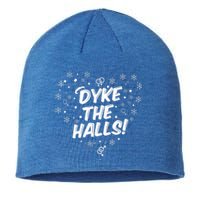 Dyke The Halls Lgbt Ugly Christmas Sweater Gift Holidays Sustainable Beanie