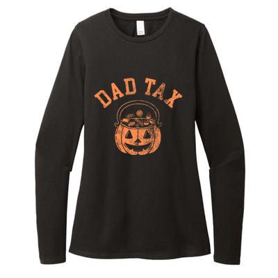 Dad Tax Halloween Trick Or Treat Candy Pumkin Dad Joke Womens CVC Long Sleeve Shirt