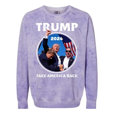 Donald Trump HeLl Never Stop Fighting To Save America Colorblast Crewneck Sweatshirt