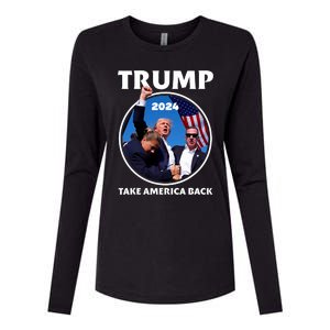 Donald Trump HeLl Never Stop Fighting To Save America Womens Cotton Relaxed Long Sleeve T-Shirt