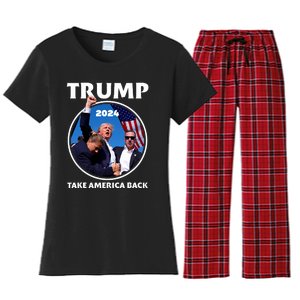 Donald Trump HeLl Never Stop Fighting To Save America Women's Flannel Pajama Set