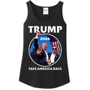 Donald Trump HeLl Never Stop Fighting To Save America Ladies Essential Tank