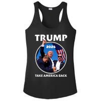 Donald Trump HeLl Never Stop Fighting To Save America Ladies PosiCharge Competitor Racerback Tank