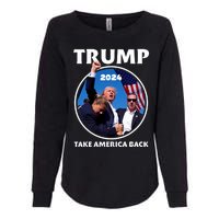 Donald Trump HeLl Never Stop Fighting To Save America Womens California Wash Sweatshirt