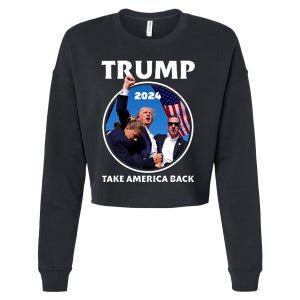 Donald Trump HeLl Never Stop Fighting To Save America Cropped Pullover Crew