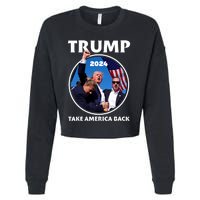 Donald Trump HeLl Never Stop Fighting To Save America Cropped Pullover Crew