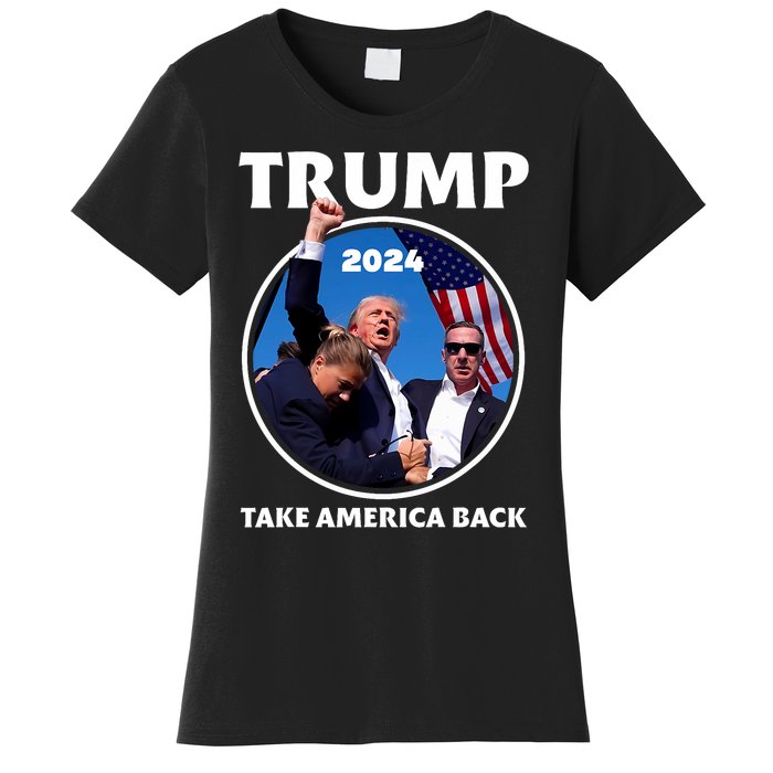 Donald Trump HeLl Never Stop Fighting To Save America Women's T-Shirt