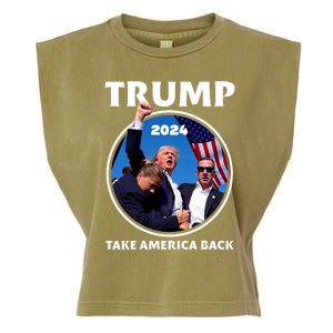 Donald Trump HeLl Never Stop Fighting To Save America Garment-Dyed Women's Muscle Tee