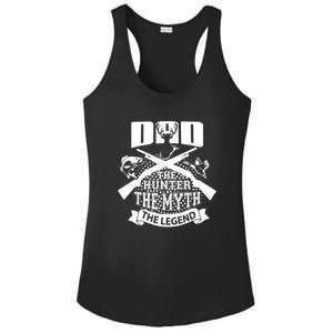 Dad The Hunter Myth The Legend Cute Gift Ladies PosiCharge Competitor Racerback Tank