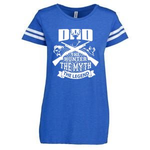 Dad The Hunter Myth The Legend Cute Gift Enza Ladies Jersey Football T-Shirt