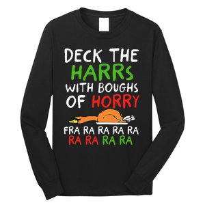 Deck The Harrs With Boughs Of Horry Fra Ra Ra Ra Goose Xmas Long Sleeve Shirt